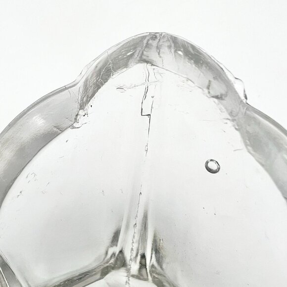 Serving Dish 12 x 5 x 2 Clear Glass Scalloped Oval - Picture 5 of 7